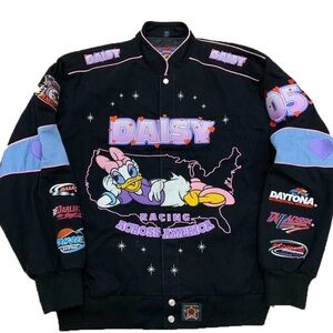 Disney Black and Purple Daisy Racing Jacket